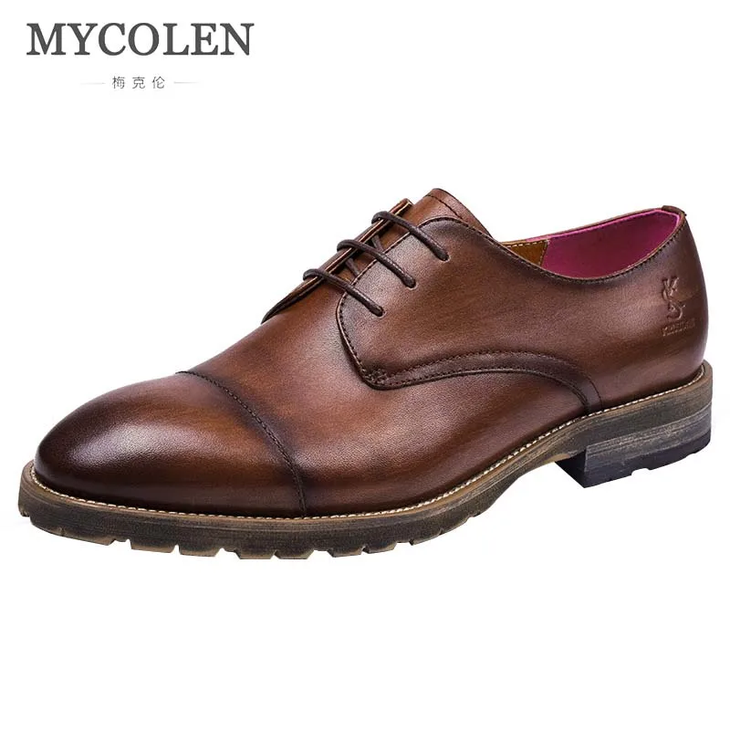 

MYCOLEN 2018 Spring/Autumn Luxury Brand Leather Men'S Shoes Suede Leather Breathable Shoes Men'S British Casual Men'S Shoes Tren