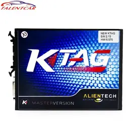 KtagV2.13 Новая Версия KTAG K-TAG прошивки V6.070 ЭБУ программирования инструмент с неограниченным маркер KTAG V6.070 ЭБУ Программист Полный комплект