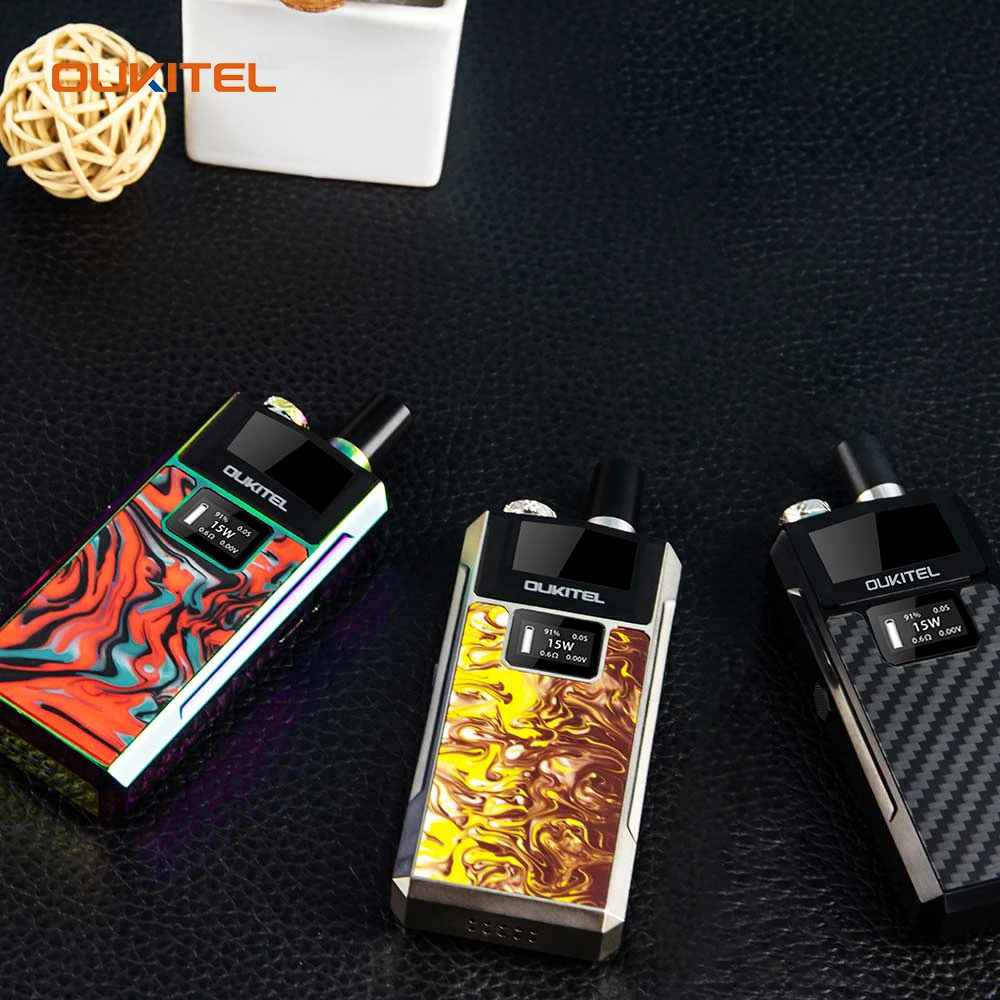 

Original Oukitel Bison Vape Kit built-in 1000mAh Battery & 2ml Cartridge GENE chip Resin Panel three modes vape VS Drag Nano