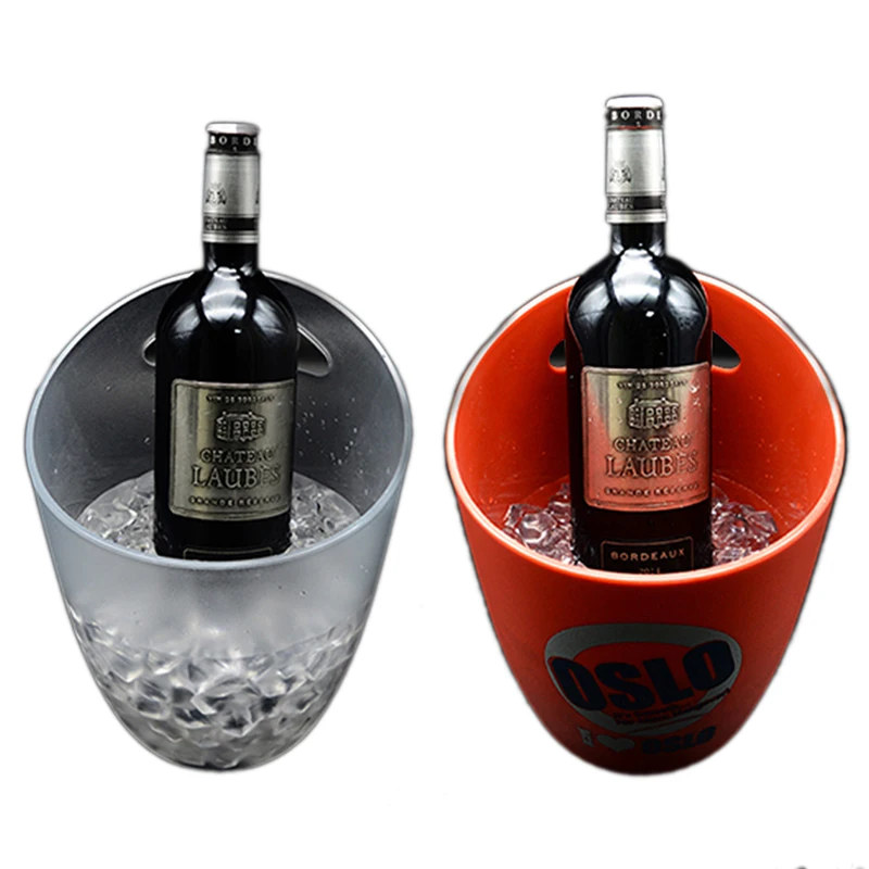 

New Store Promotion 4L Ice Bucket Champagne Beer Wine Cooler Drink Transparent Wine Holder For Home/Bar/Outdoor Camping/Travel