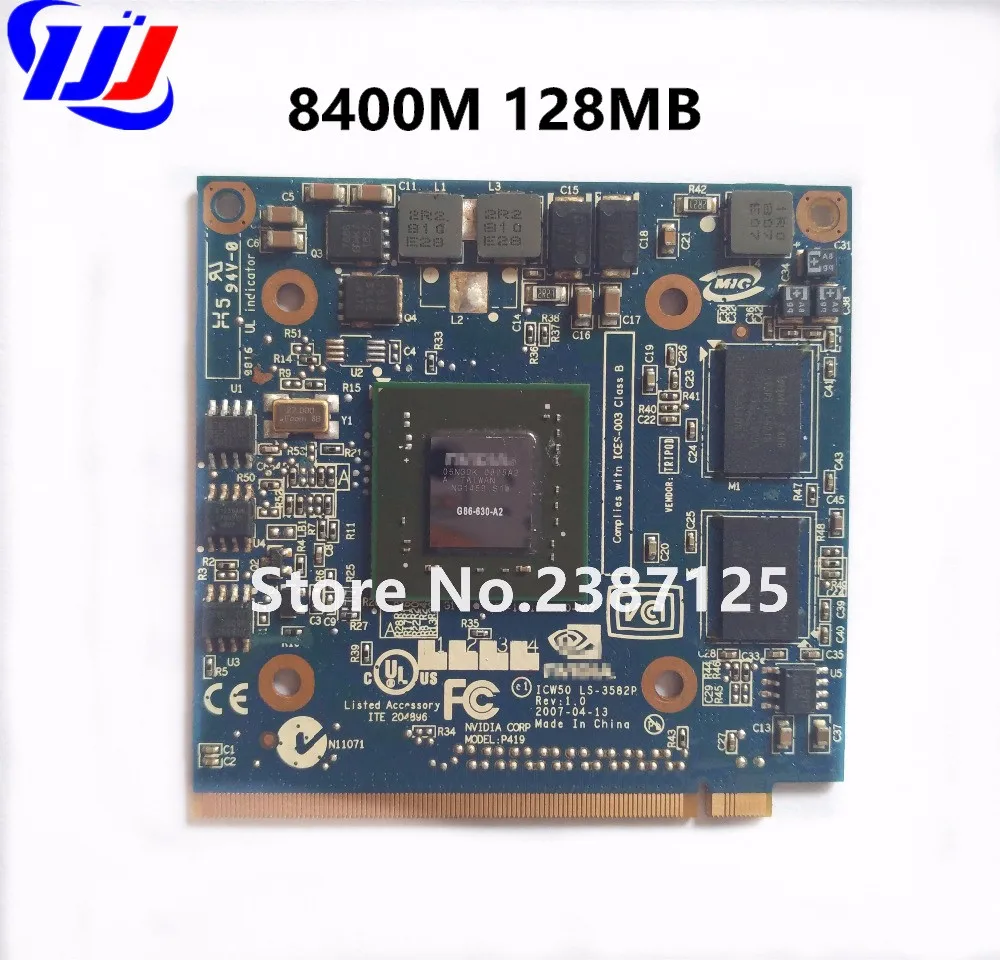 Для nV i d a GeForce 8400M GS MXM IDDR2 128MB видеокарта для A c e r Aspire4730G 5520G 5530G 5710G 5720G 5730G 6593G|Карты