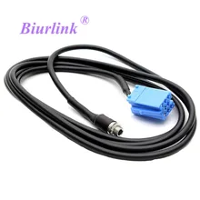 Aux Cable Adapter Female 3.5MM Jack ISO 8 Pin for VW AUDI Bla-punkt Radio