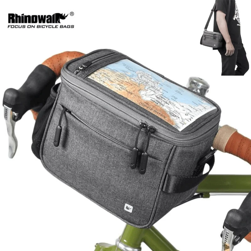 

Rhinowalk 4.5L Waterproof Touch Screen Handlebar Front Frame Tube Bag Multifunction Shoulder Bag Large Capacity Tools Bag
