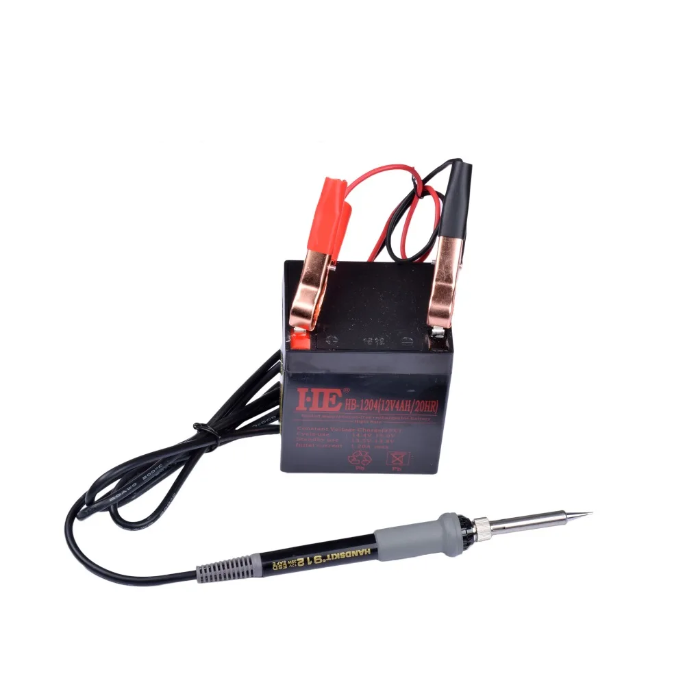 ebakey Soldering Iron DC12V / 35w Car Battery Low Voltage Electrical Soldering Iron Head Clip Portable Soldering Iron rework station