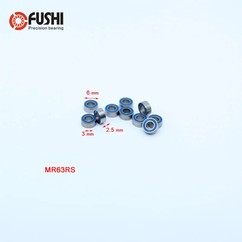 MR74-2RS Metal Rubber Ball Bearing Bearings BLACK MR74RS 5 PCS 4x7x2.5 mm