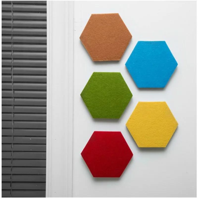 colorful hexagonal Felt diy wall sticker wall decor decals wall sticker home decor living room home decorations accessories