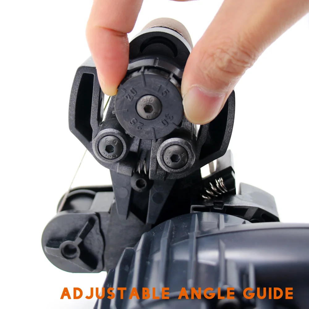 Cena Lihuachen elektryczna ostrzałka do noży kamienna automatyczna szlifierka regulowana do noży kuchennych ostrzałka narzędziowa pasy ścierne za darmo