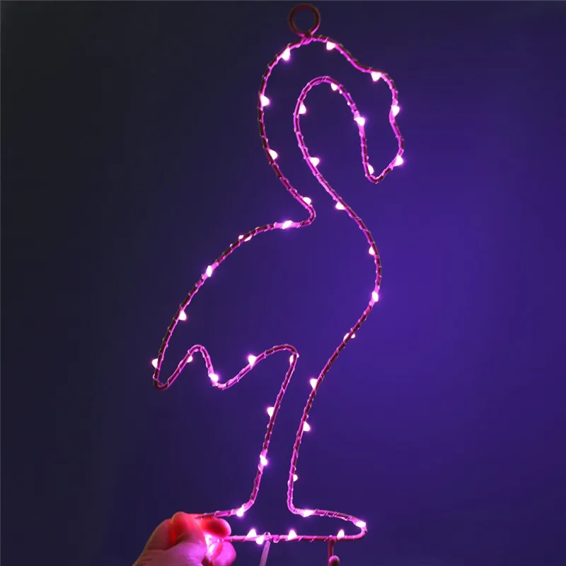 

Creative 3D Marquee Flamingo night light Christmas decoration Battery Operated Cactus star lamp for For Bedroom Living Room