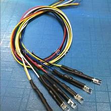 20 штук 7,5 V-12 V с проводом светодиодный 3 мм с плоским носком безграничная светодиодные точки для лампы Световой диод с кабелем 30 см