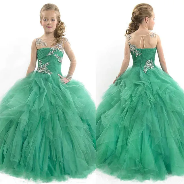 vintage princess red heavily beading floor length ball gown kids ... vintage princess red heavily beading floor length ball gown kids ...