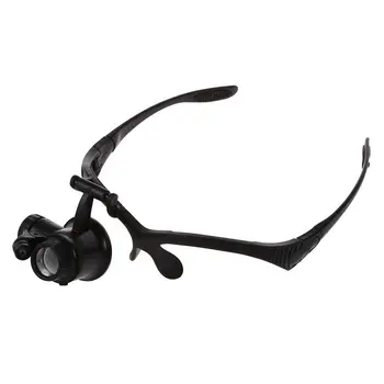 

10X 15X 20X 25X Watch Repair Glasses Eyewear Magnifier Loupe with LED (Single Eye Magnifier)