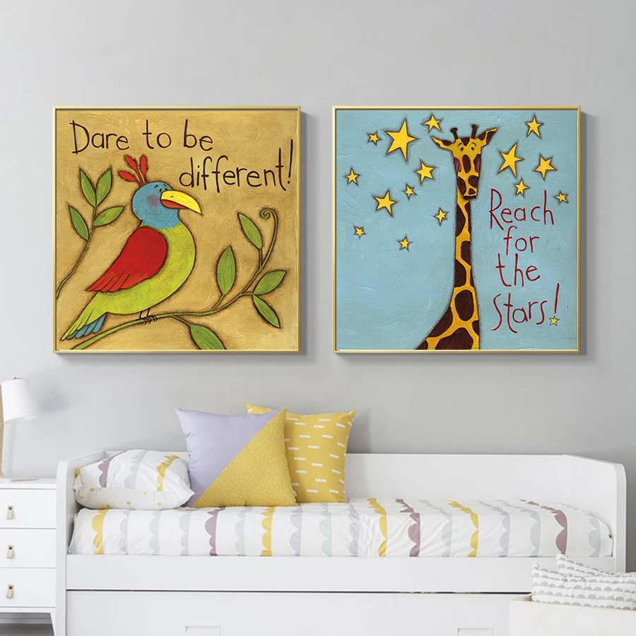 Baby-Nursery-Wall-Art-Canvas-Printed-Animal-Paintings-Giraffe-Lion-Leopard-Monkey-Wall-Picture-Art-Wall (2)