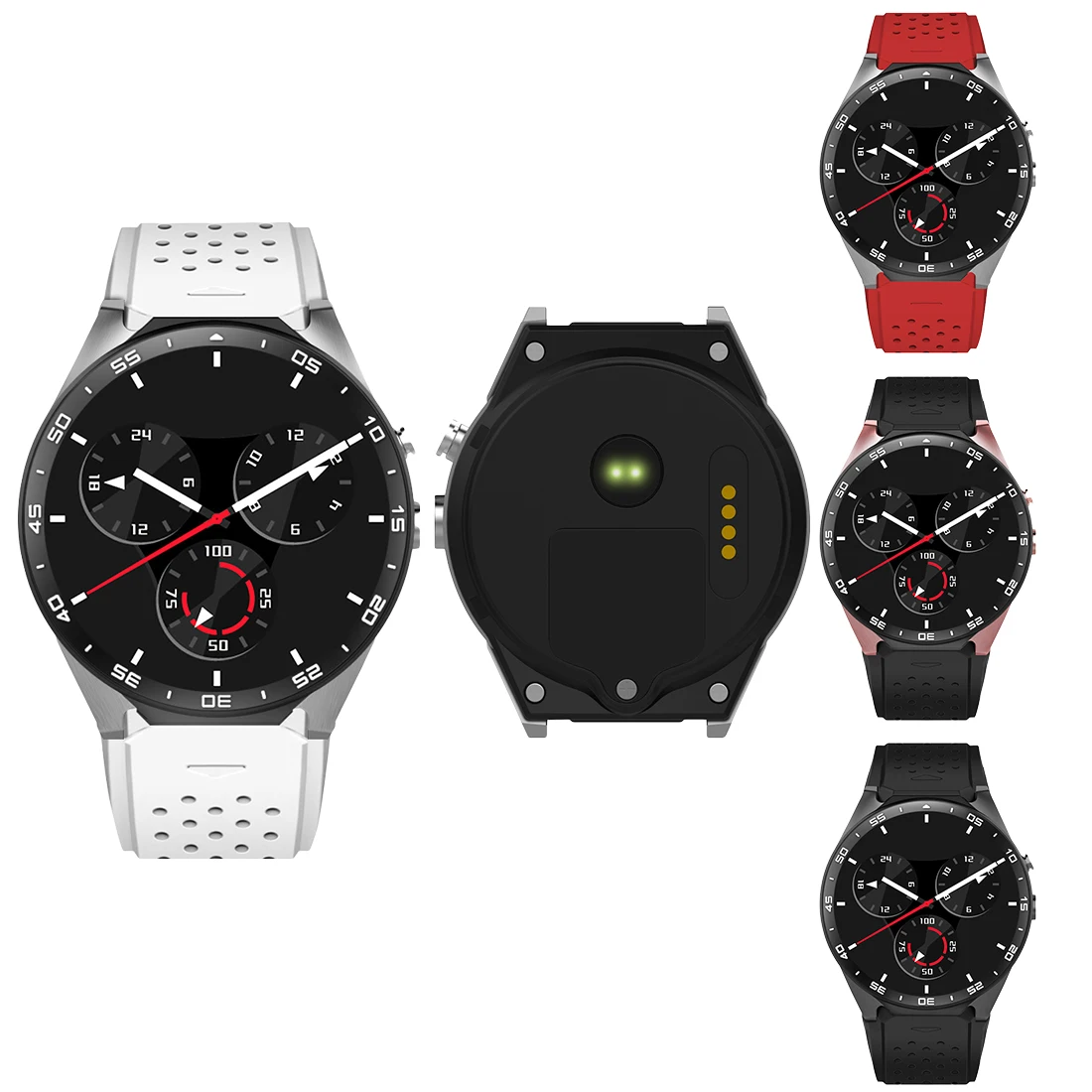  KW88 3G WIFI GPS bluetooth smart watch Android 5.1 MTK6580 CPU 139 zoll 2.0MP kamera smartwatch für