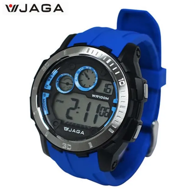 JAGA Men Sports Watches Waterproof Fashion Casual Digital Watch Digital