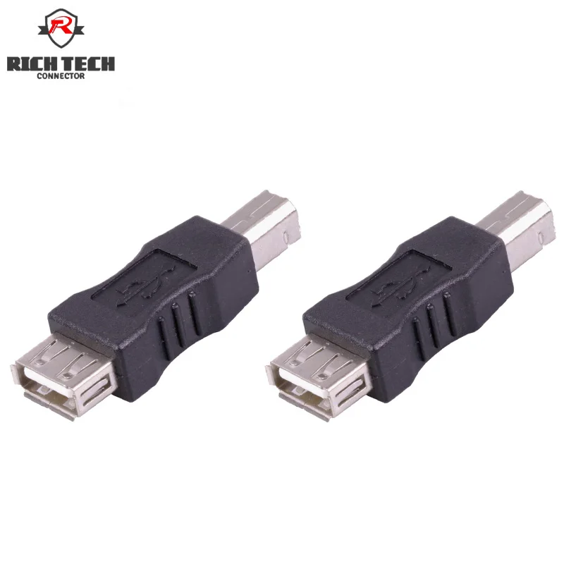 

4pcs 2.0 USB connector 2.0 A Female Jack to B male plug USB adapter for printer USB AF to BM cable converter