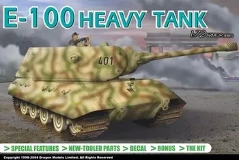 

Dragon 1/72 E-100 German Heavy Tank and Cpl Overby E-100 AusF B turret