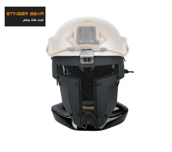 

Stinger Gear SPT Airsoft Full Face Mesh Mask Fast Helmet Mask Black(STG050887)