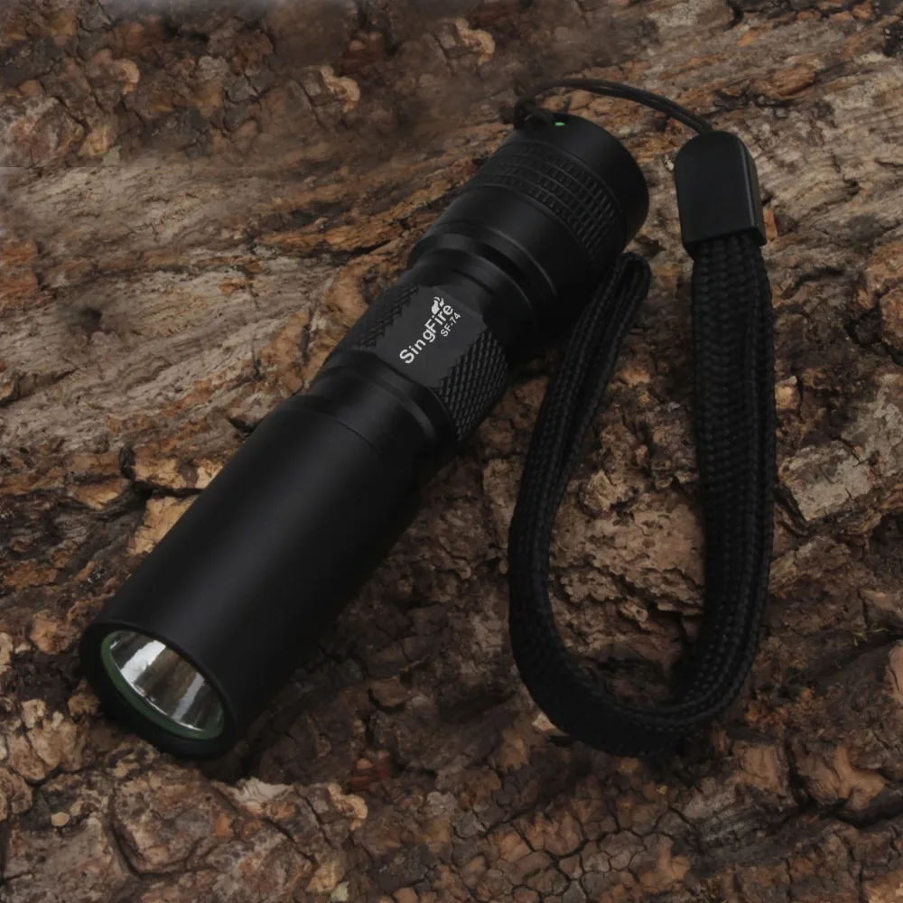 SingFire SF-74 Cree XP-E R2 250lm 1-Mode Branco Super Mini Lanternas de LED-Preto (1 x AA/14500)