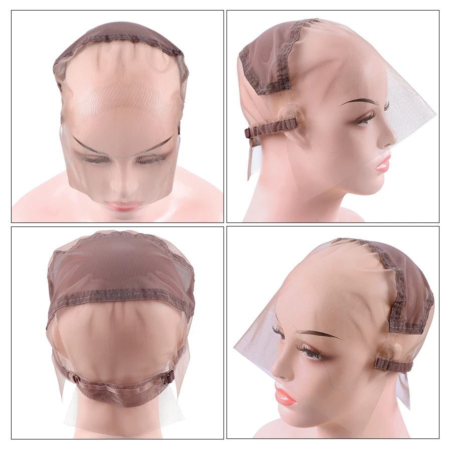 Plussign Full Transparent Swiss Lace Wig Cap For Making Full Lace Wigs With Adjustable Strap Custom Your Own Style Hairnet