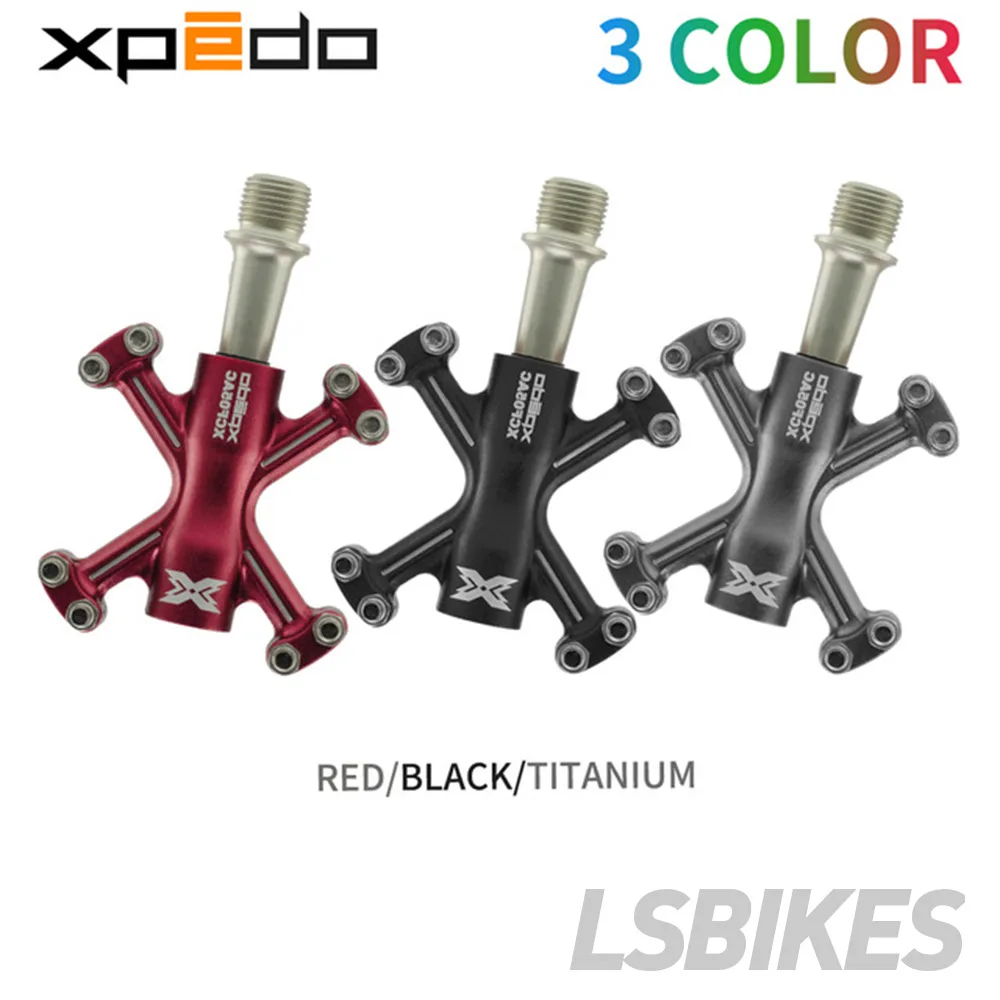

Wellgo Xpedo XCF05AC Ultralight Bicycle Pedals 6061 Aluminum Forged Road Bike Pedals Mountain Bike 3 Bearings Pedal