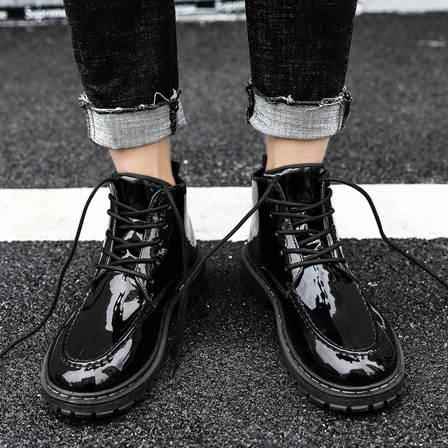 US $19.38 High Quality Men Boots Dr Martin Boots Shoes High Top Autumn Winter Shoes Man Casual Sneakers Male 