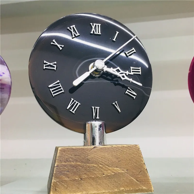 

Grand agate red Geode Poli Cristal Quartz clock