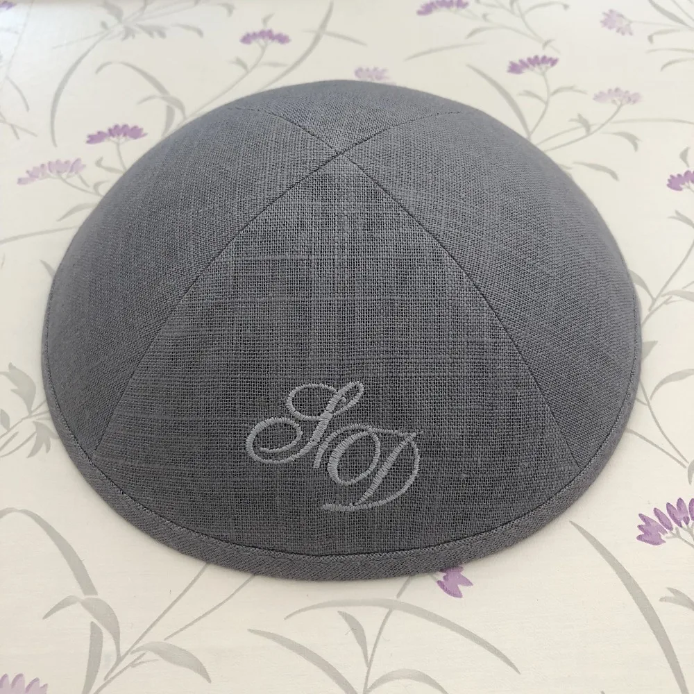 LINEN KIPOT, KIPPOT, KIPPAH CAPS, YARMULKES, CIPA, JEWISH CAPSin
