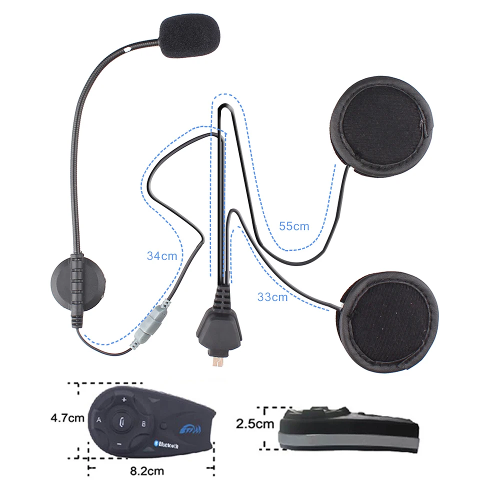 V5 motorcycle bluetooth intercom headset (4)