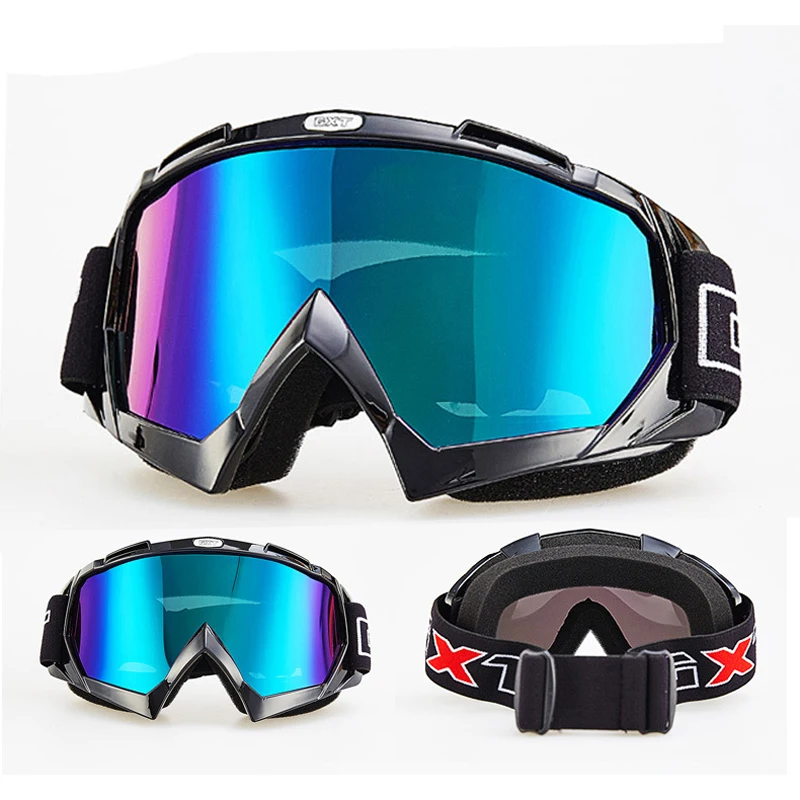GXT мульти линзы Снегоход Лыжные очки солнцезащитные очки UV 400 Сноуборд Лыжный очки Ветрозащитная маска для мотокросса шлем бездорожье близорукость