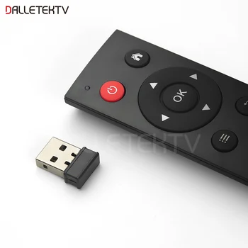 

Dalletektv Universal 2.4G Wireless Air Mouse Keyboard Remote Control For Smart Android Linux TV Set Top Box