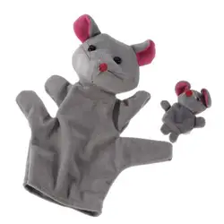 Серый Мышь руки кукол палец куклы
