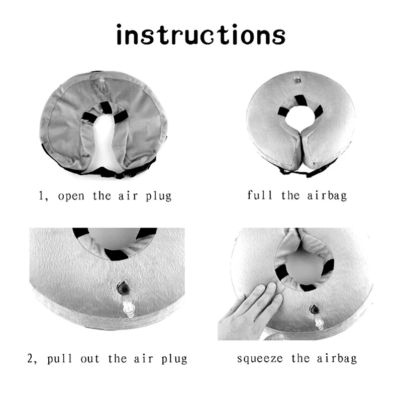 Товары для домашних животных, новинка,, надувной защитный ошейник для домашних животных, ошейник для защиты от укусов, ошейник для ухода за кошкой, безопасный ошейник