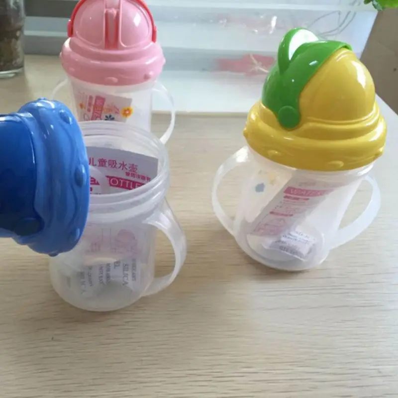 Силикагель бутылочки для кормления детей чашки для младенцев бутылка для воды, молока детская бутылочка для кормления для тренировок с ручка чашки