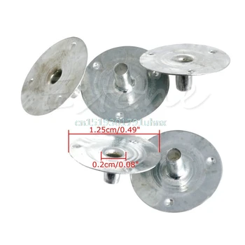 

100/200Pcs Candle Wick Metal Sustainer Tabs Silver For Making DIY Candle