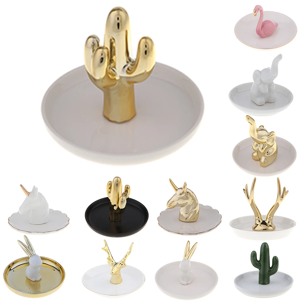 Jewelry Necklace Ring Earrings Display Plate Tray Holder Dish Organizer Charm Jewelry Necklace Ring Earrings Display Plate Tray Holder Dish Organizer Charm