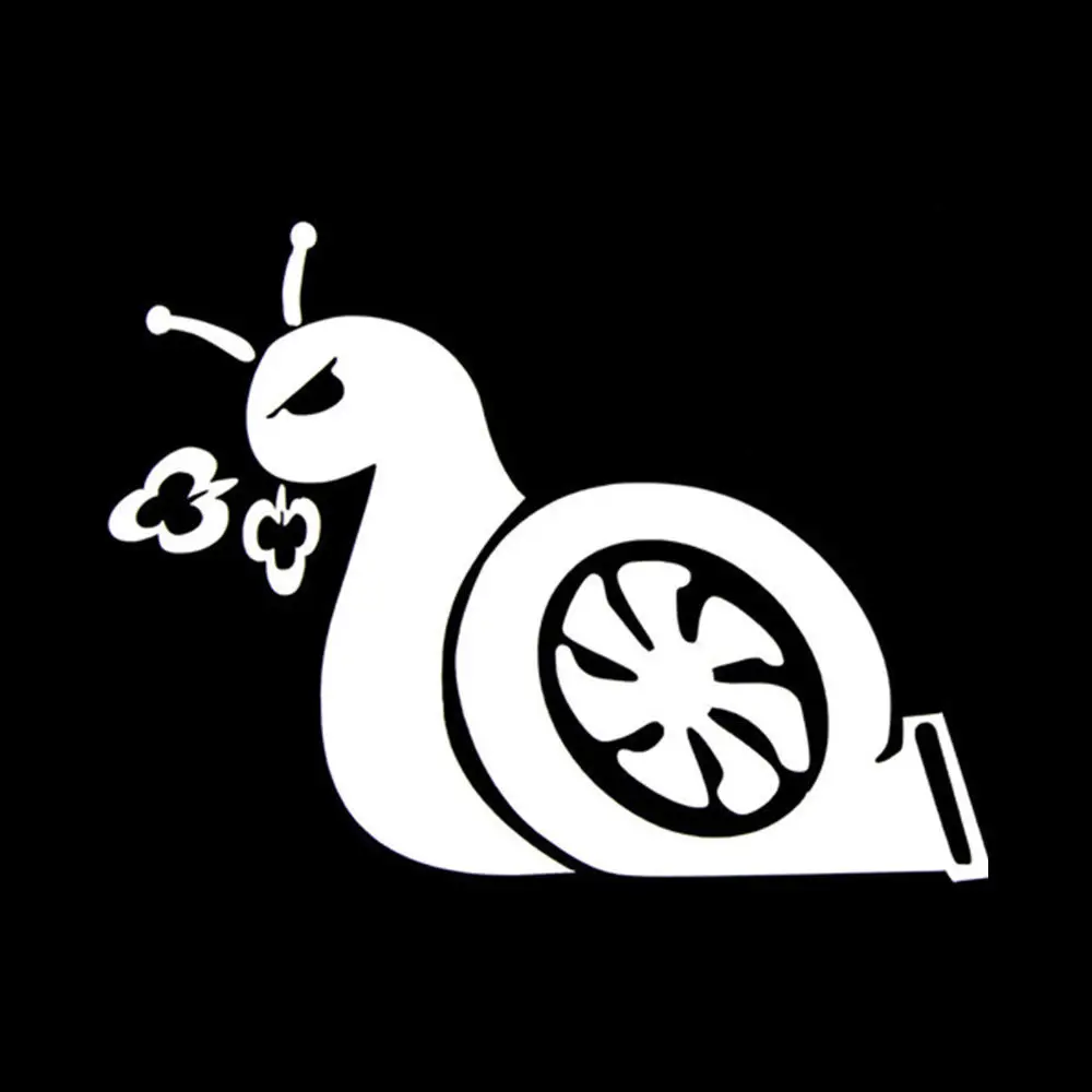 

9.5*13CM Funny Boost Turbo Snail Car Sticker Vinyl Decal JDM Car Window Animal Decoration Decal Car Stickers