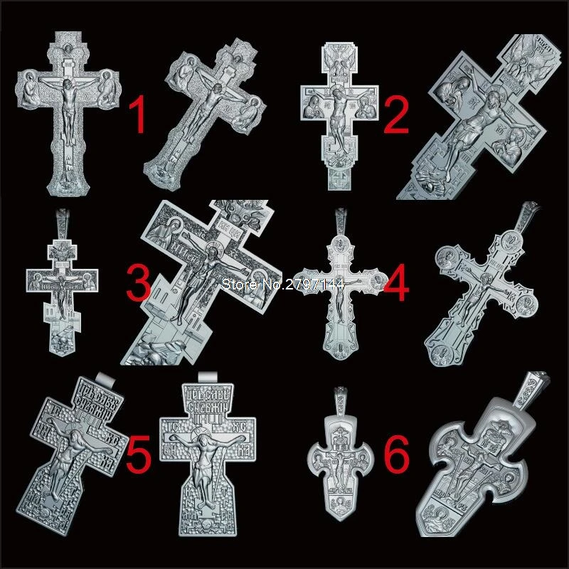 12pcs for choose Jesus Cross 3D STL model for carved figure cnc machine crucifix model Router Engraver ArtCam 