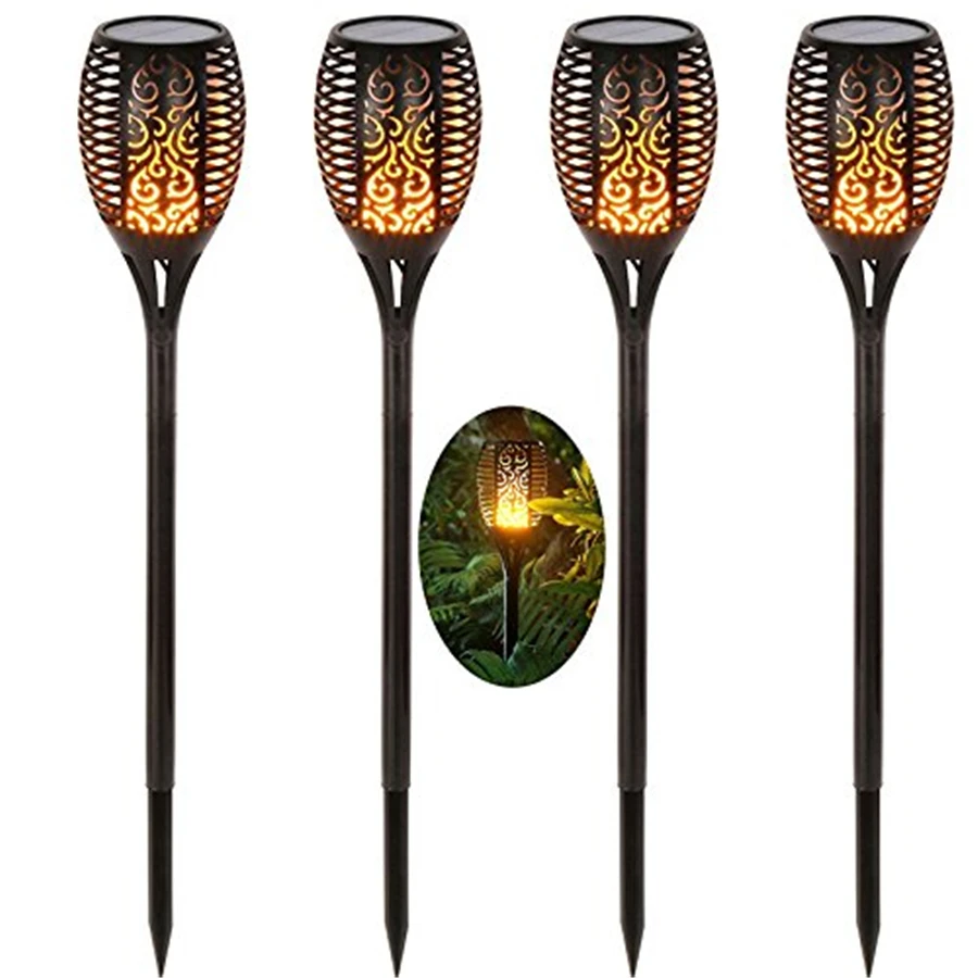 

Solar Led Flame lamp fire effect Waterproof Led Bulb Flickering Outdoor Landscape Decor For Garden Lawn courtyard Lighting