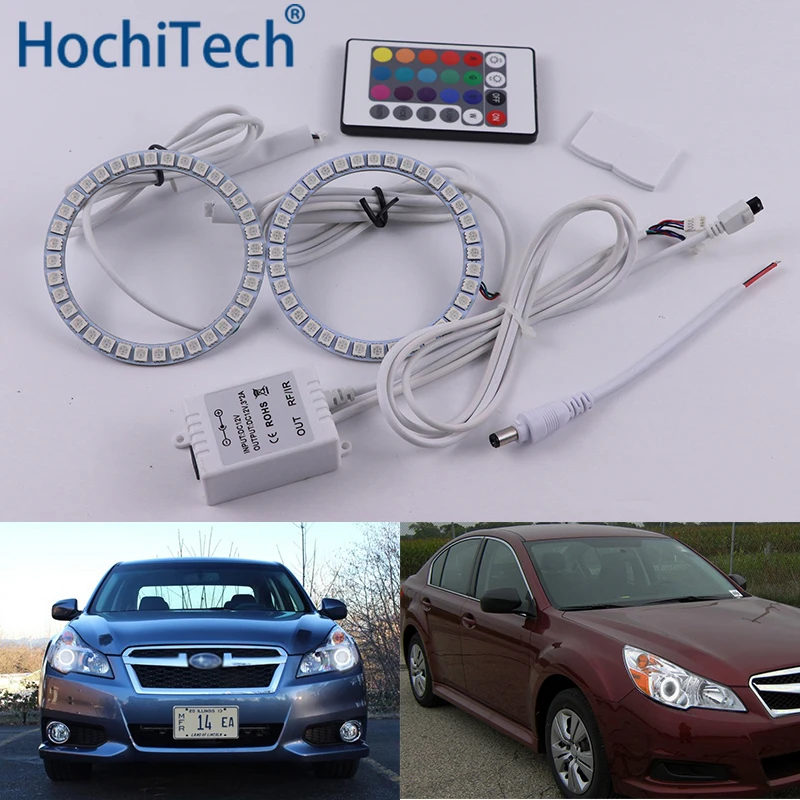 For Subaru LEGACY 2009 2010 2011 2012 2013 2014 Multi-color Led Angel Eyes Kit RGB Halo Rings Daytime Light DRL | Автомобили и