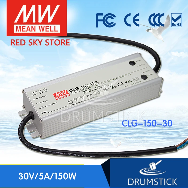 

Hot! MEAN WELL CLG-150-30 30V 5A meanwell CLG-150 30V 150W Single Output LED Switching Power Supply