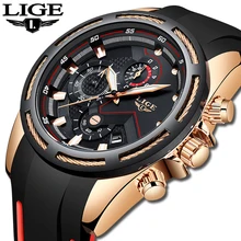 Мужские s часы Топ люксовый бренд LIGE новые мужские уникальные спортивные часы мужские кварцевые наручные часы, водонепроницаемые часы Relogio Masculino