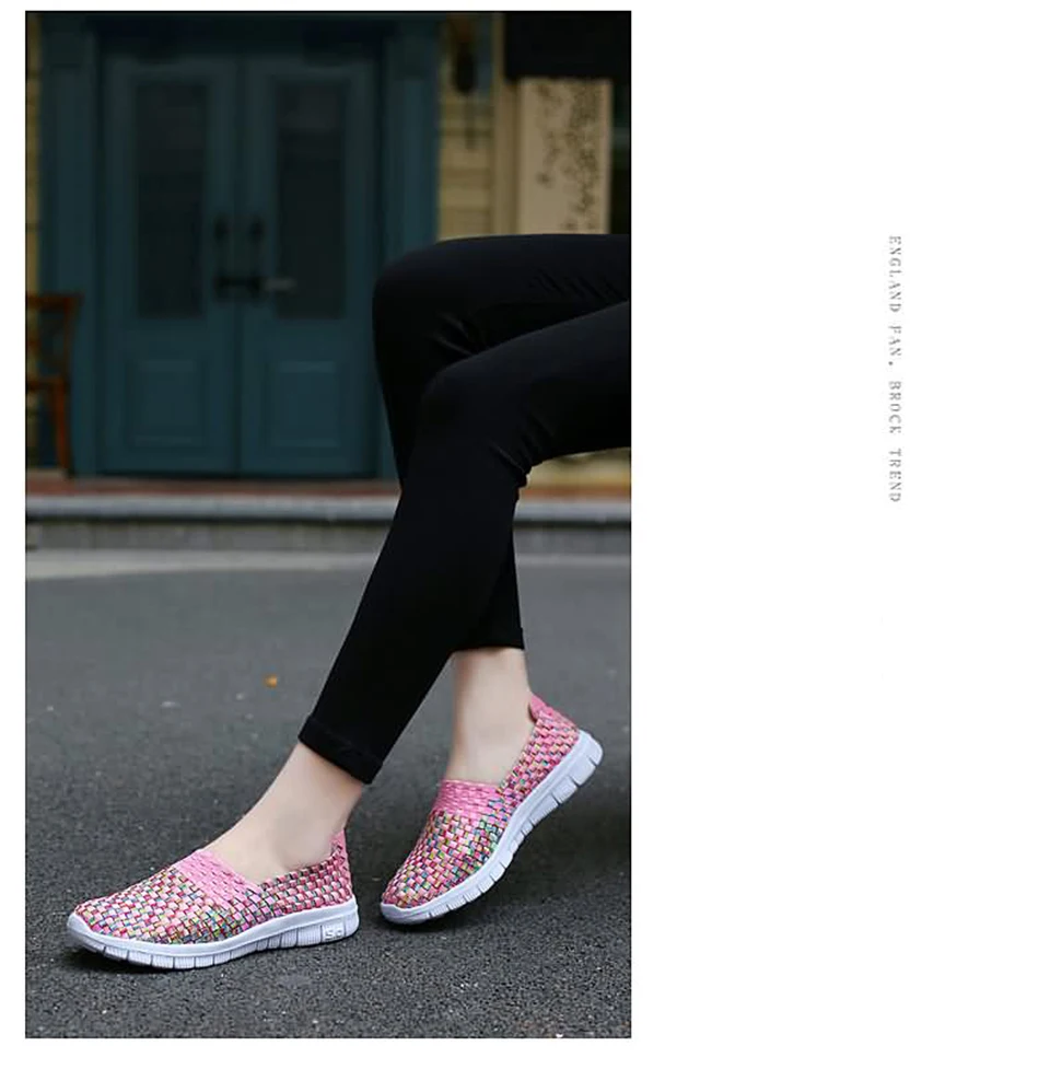Plardin/Новинка; женские мягкие удобные разноцветные сандалии на плоской подошве для отдыха; женская обувь; Туфли-светильник; дышащая тканая женская обувь