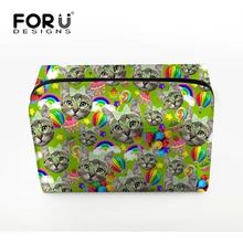 FORUDESIGNS,, Большая вместительная косметичка для путешествий, модная косметичка, косметичка на молнии