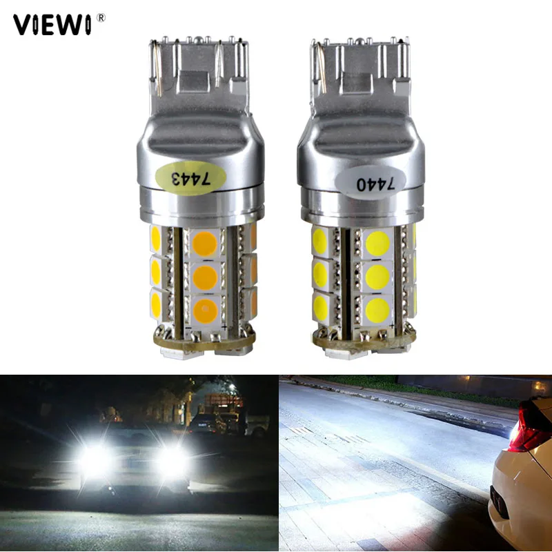 Светодиодсветодиодный лампа T20 LED W21W W21/5W WY21W 7440 7443 светодиодная Одиночная 12 В 24 4 Вт