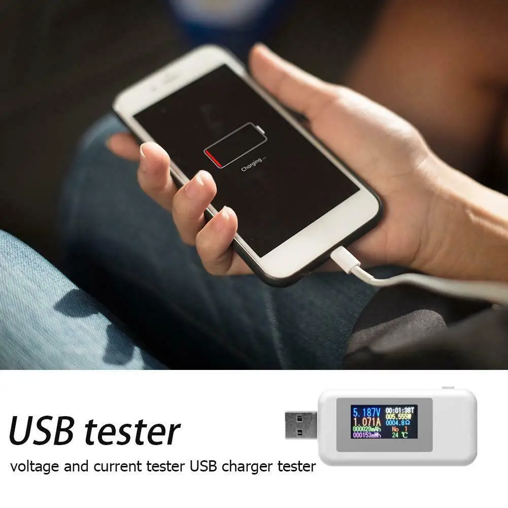 Group Vertical 10 в 1 ЖК-дисплей цифровой тестер USB ток Напряжение Зарядное устройство вольтметр Мощность детектор