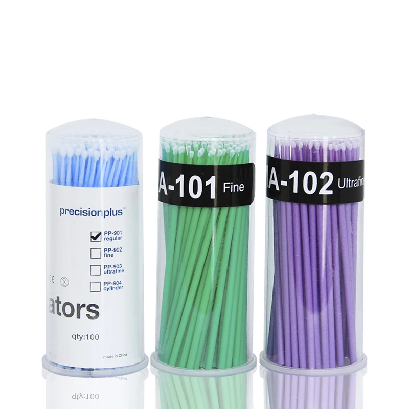 

100Pcs/box Disposable Makeup Brushes Individual Lash Tools Swab Micro brushes Eyelash Extension Tools free shipping