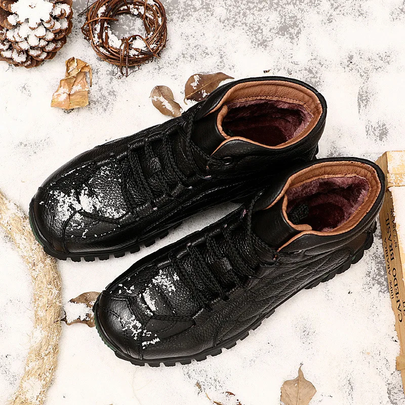

Winter men Boots Winter Shoes Martin men's boots short boots breathable high-top shoes retro desert leather suit boots