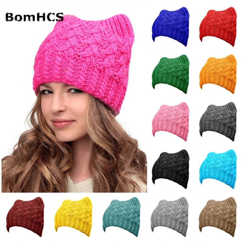 puff stitch hat pink beanie winter beanie women beanie Adult winter hat pom pom beanie navy beanie crochet hat winter hat knit hat