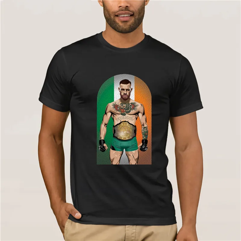 Мужская футболка бренд Conor Mcgregor забавная витражная серия McGregor крутая модная