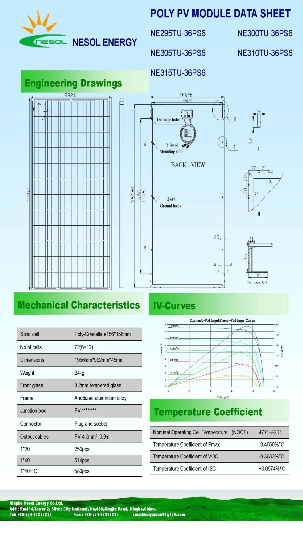 295 W, 300 W, 305 W, 310 W, 315W 24V 72 ячейки мощностью мульти/поликристаллические солнечные панели, рамка фотогальванического модуля для 18В домашняя система и приложения